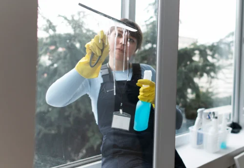 Nettoyage de vitres intérieures et extérieures au Brusquet